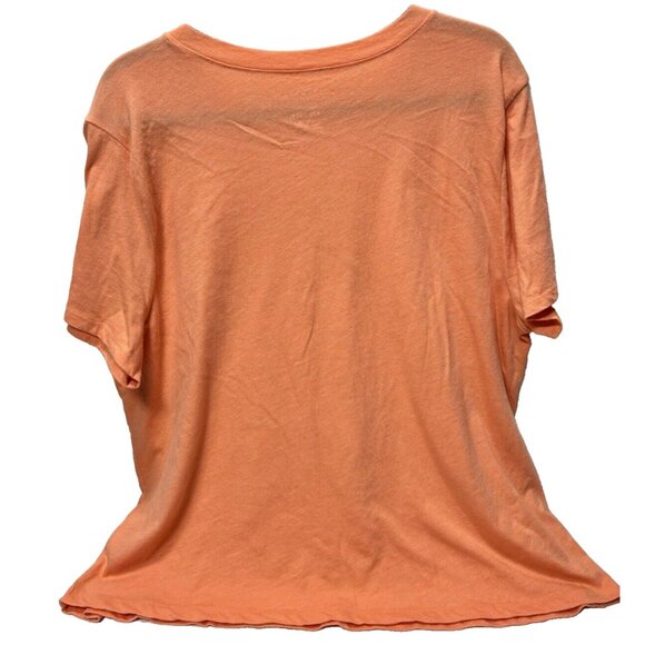Lucky Brand "Blue Jeans" T-Shirt Orange, Plus Size XXL Women's Tee Shirt Top GUC - Picture 4 of 8